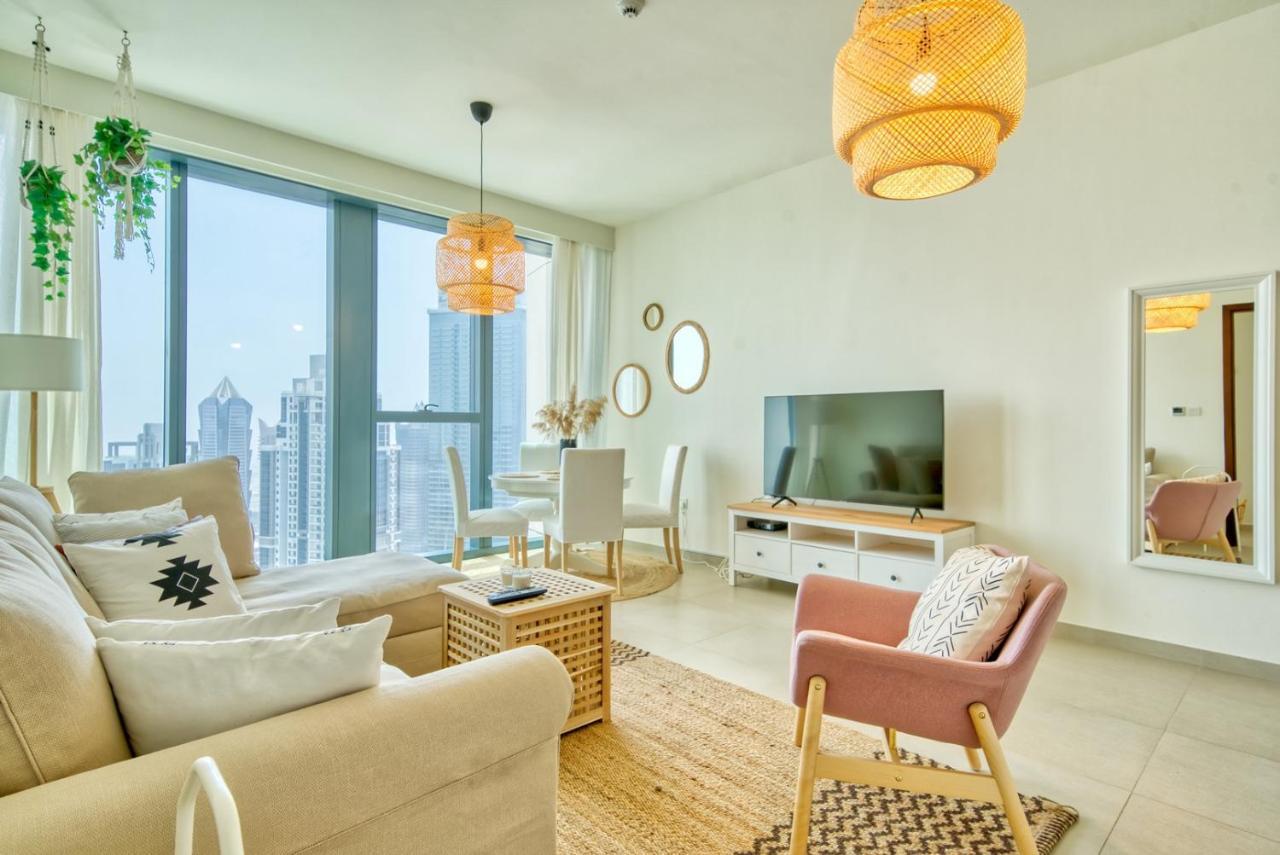 Boho-Chic Cosy 1Br, Minutes To Burj Khalifa Apartment Dubai Exterior photo