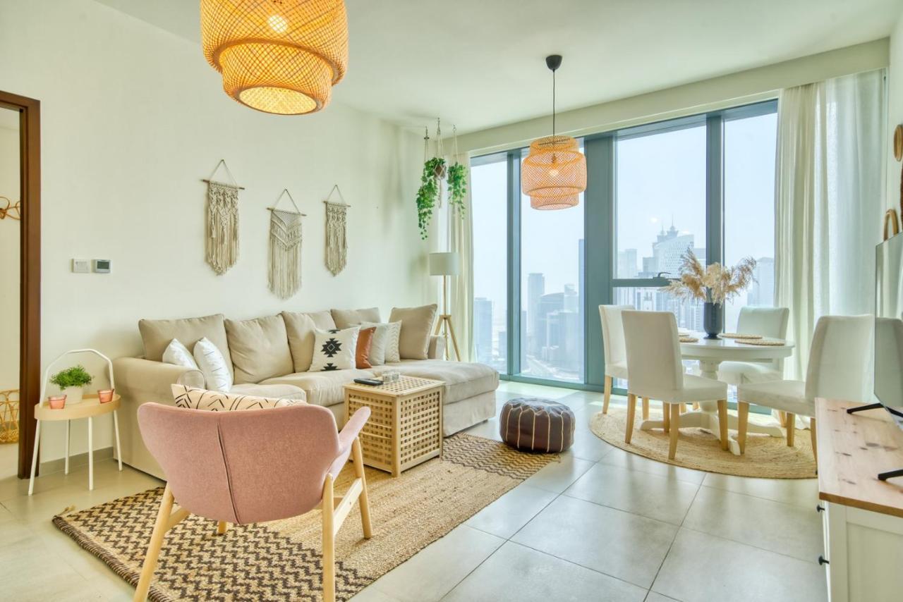 Boho-Chic Cosy 1Br, Minutes To Burj Khalifa Apartment Dubai Exterior photo